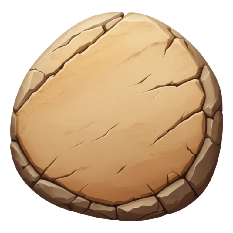 round tan desert rock, subtle highlights, tan and sandy sticker