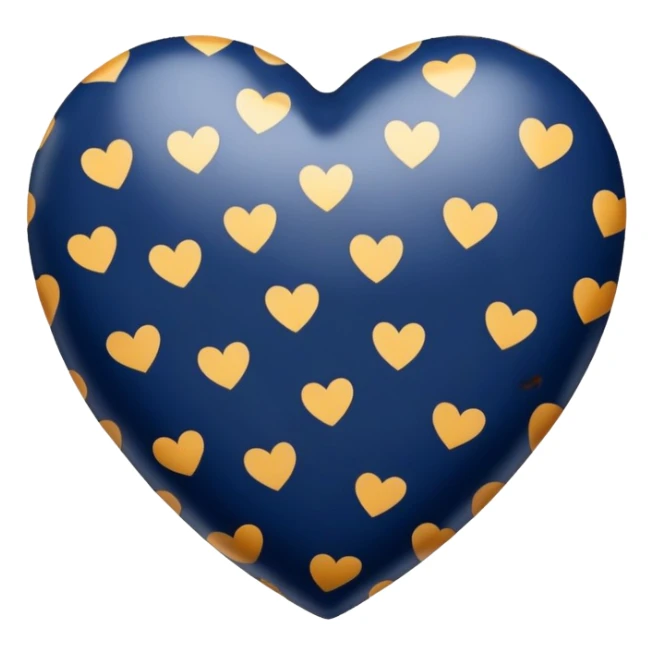 Navy Blue heart with a little bit lighter cheetah print  sticker