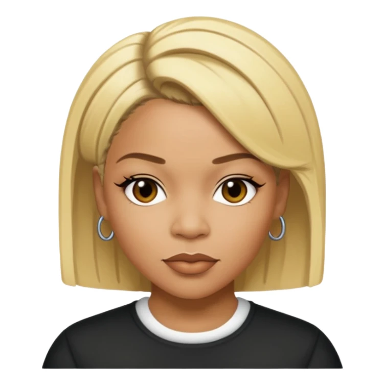 Tionne T-Boz Watkins with short blonde hair sticker