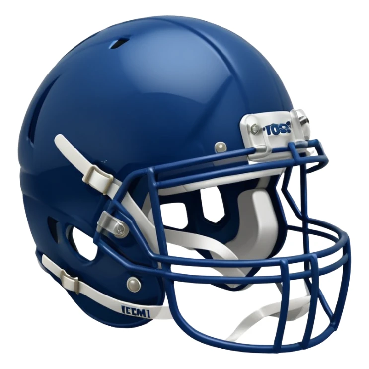 College football player helmet in Dark blue color sticker