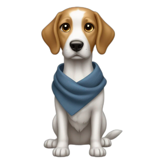 Chien avec une écharpe de maire sticker