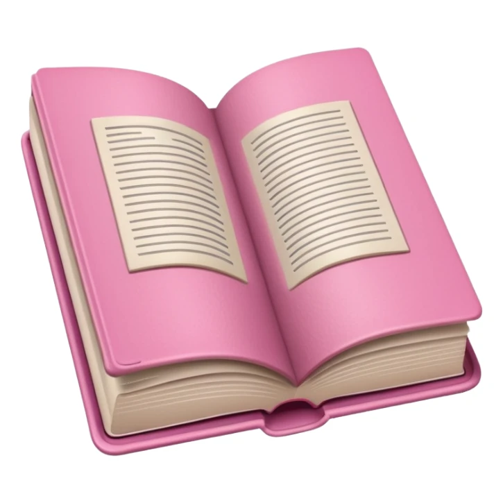 Make an open book, with white pages, but a pink cover only at the bottom! sticker