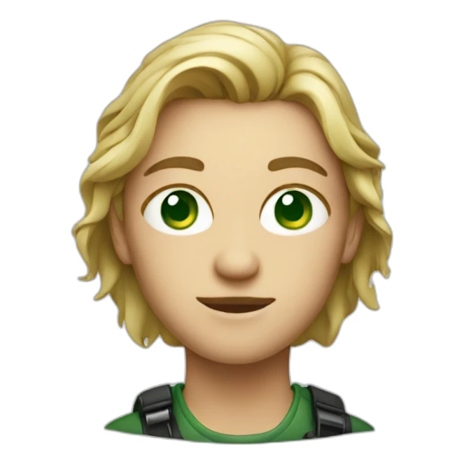 Photographer with green eyes sticker