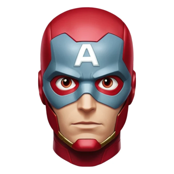 vision marvel red face  half body from captain america: civil war sticker