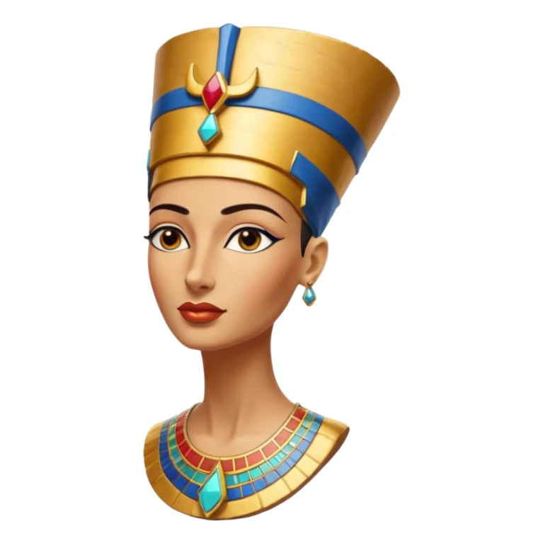 Bust of Nefertiti, no face sticker