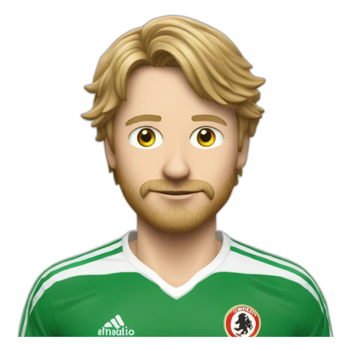 mislintat in a feyenoord shirt sticker