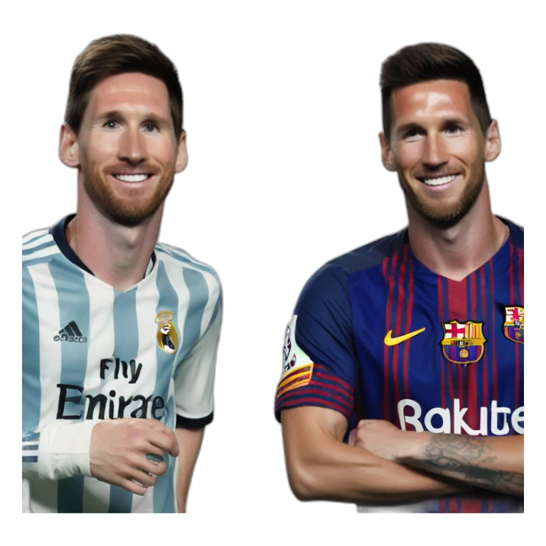 Emoji de messi y cristiano sticker