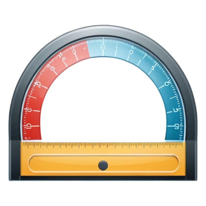 "📏" This emoji is for ruler. Then make an emoji for protractor. Which is real emoji type like the give sticker
