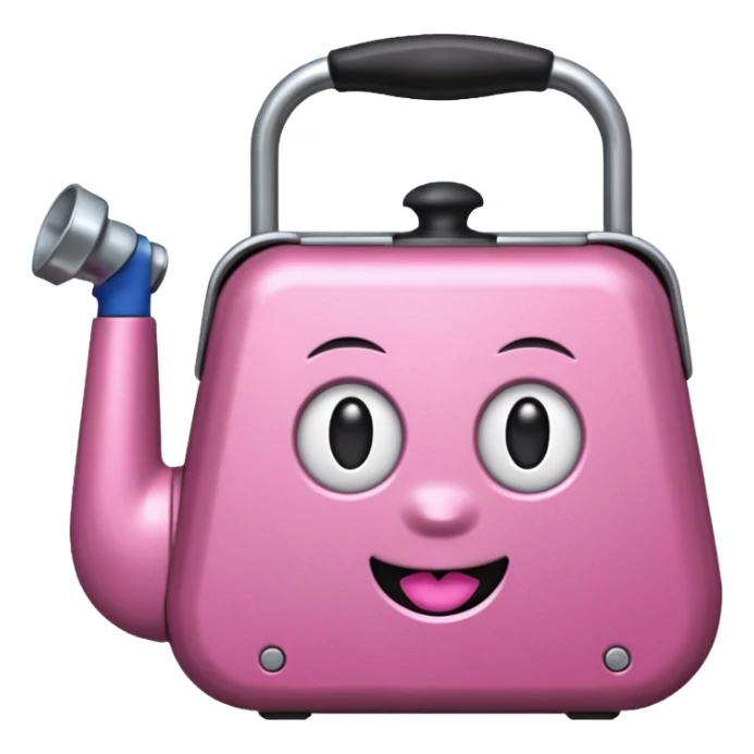 Emoji of pink stanley sticker