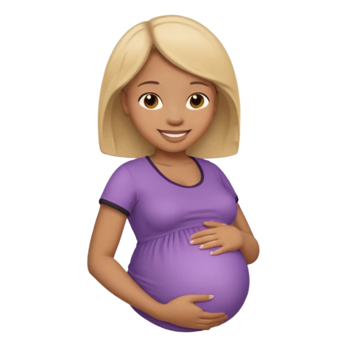 A pregnant black teen  sticker