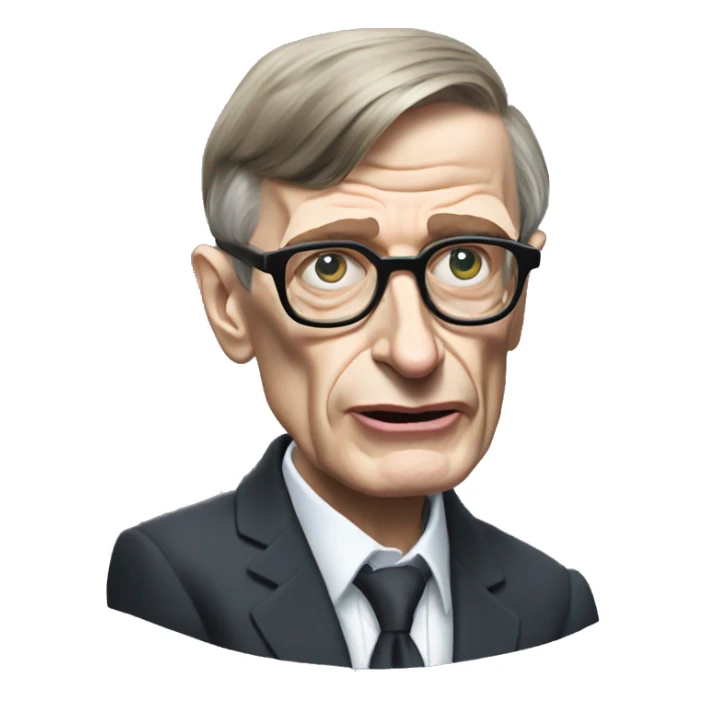 Steven hawking as a gangster  sticker