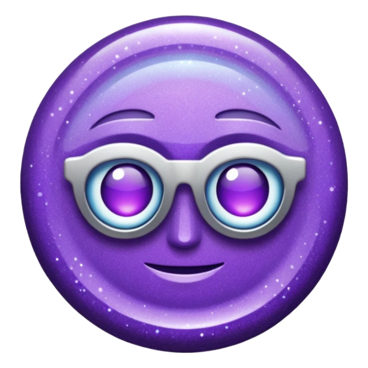 Purple Glitter Symbol of Manager sticker