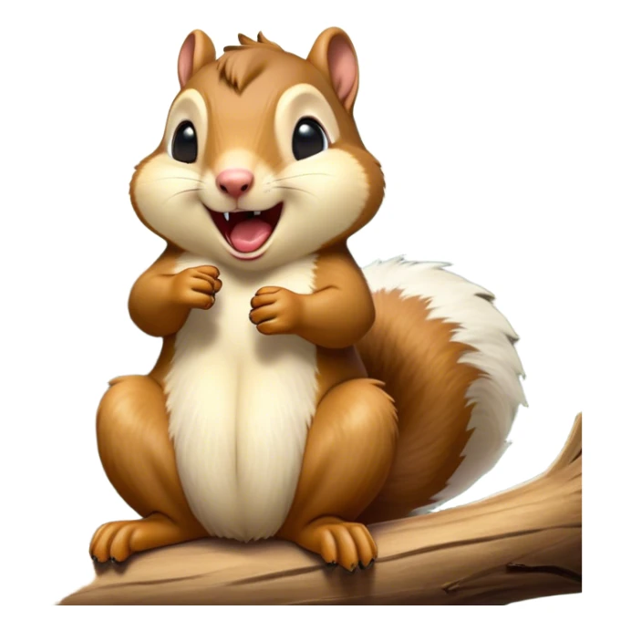 Cinematic Silly Yawning Squirrel Portrait Emoji, Head tilted with a dramatic, wide-open yawn revealing a tiny, adorable snout, soft, downy fur and a fluffy tail slightly askew, Simplified yet irresistibly cute features, highly detailed, glowing with a soft, cozy woodland glow, high shine, relaxed yet humorously expressive, stylized with a dash of whimsical woodland charm, soft glowing outline, capturing the essence of a drowsy yet endearing squirrel that appears ready to stretch and yawn its way into your heart! sticker