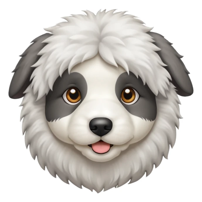 Old English sheep dog puppy sticker
