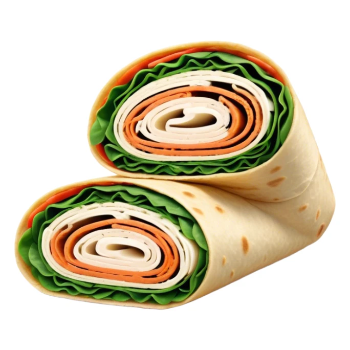 Turkey cream cheese spinach wrap sticker