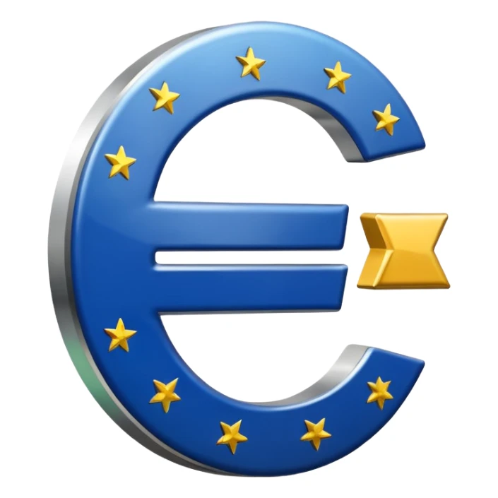 european bank with logo euro sticker