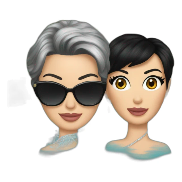 kris jenner on finding kim's lost earrings in the water sticker