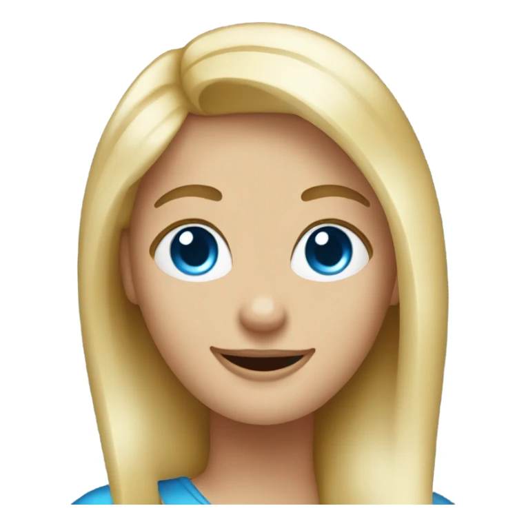 Blonde woman blue eyes Thumbs up sticker