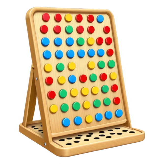 plinko board with pegs and a chip sticker