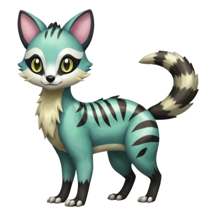 Meloetta-Vernid-Trico-Sergal-Civet-Pokémon-Fakémon-creature sticker