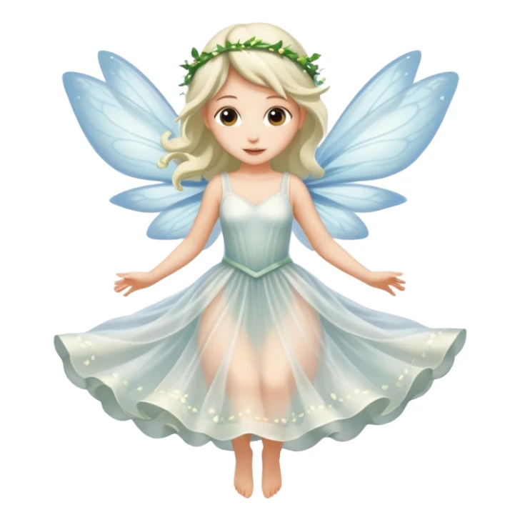fairy wearing white ethereal flying  sticker