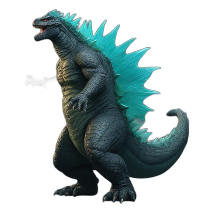 Godzilla (proportional) (realistic) (Godzilla King of the Monsters, 2019) sticker