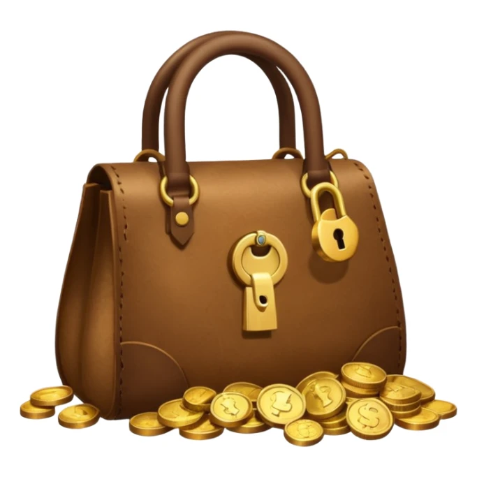 Rupee bag with a broken lock — Symbolizing Scams (Ponzi schemes) sticker