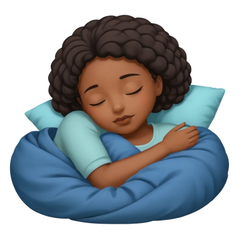 Asleep on the ground black girl sticker