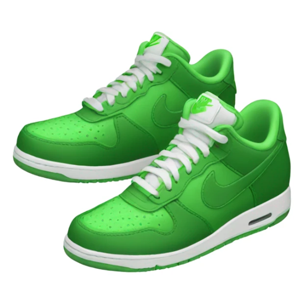 Green Nike Air Shoe Emoji sticker