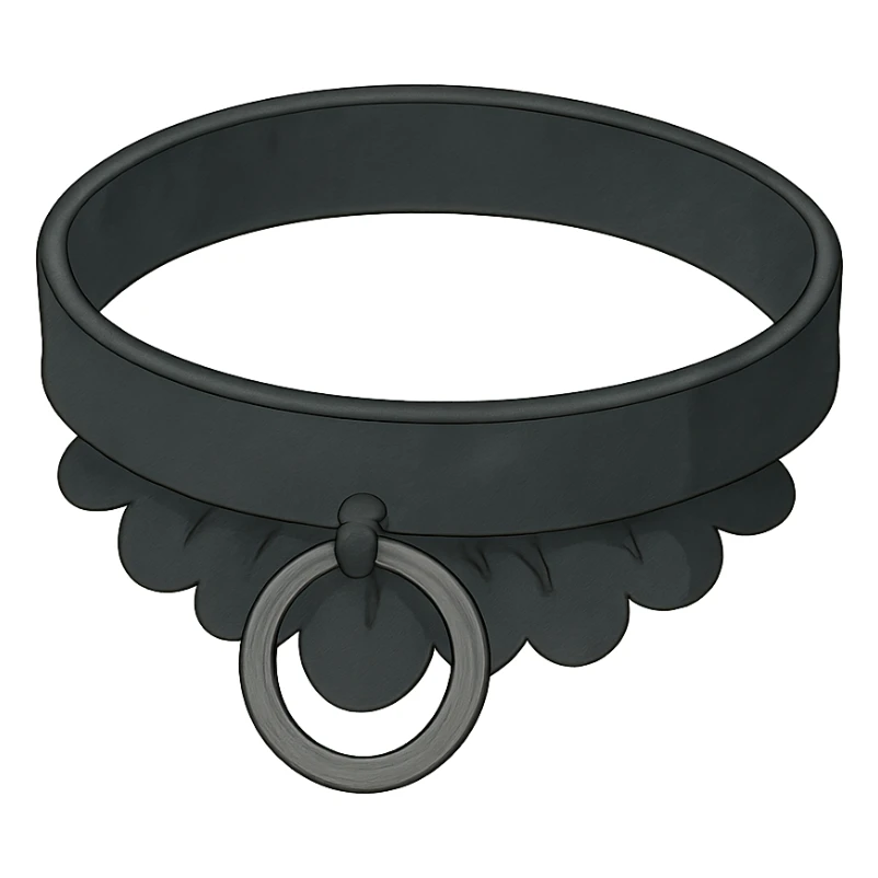 Black goth  Choker sticker