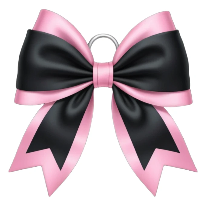 BLACKPINK-inspired gothic bow , no hearts, black and pink, cute,  sticker