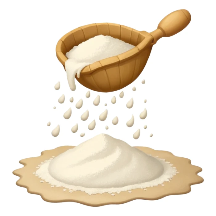 open bag of flour sticker