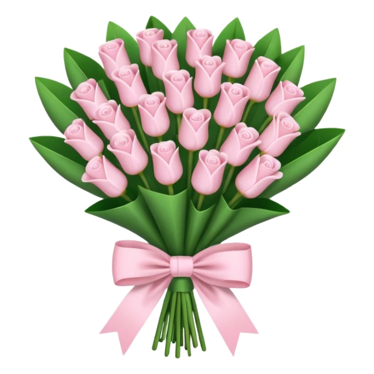 Money bouquet with a light pink bow on it sticker