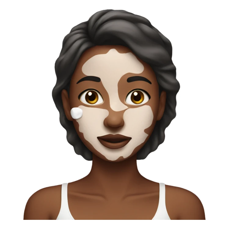 Girl doing a skincare  sticker