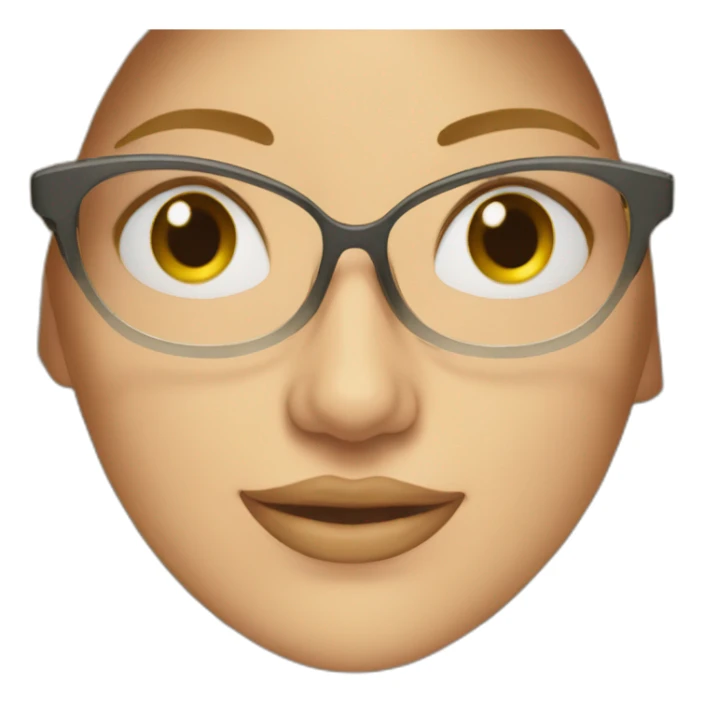 mujer rubia, lentes, 50 años sticker