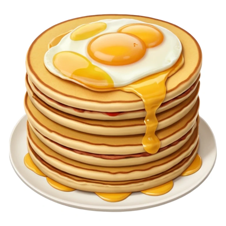 SPAM meat, eggs and pancakes  sticker