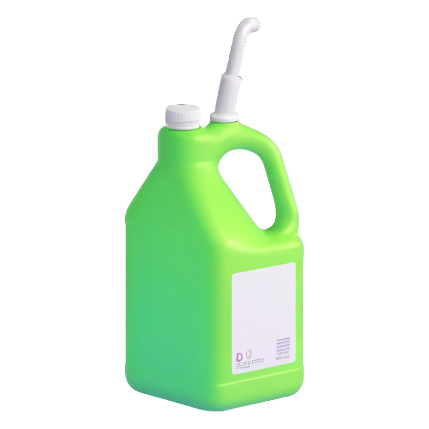 a glowing gallon of paint sticker