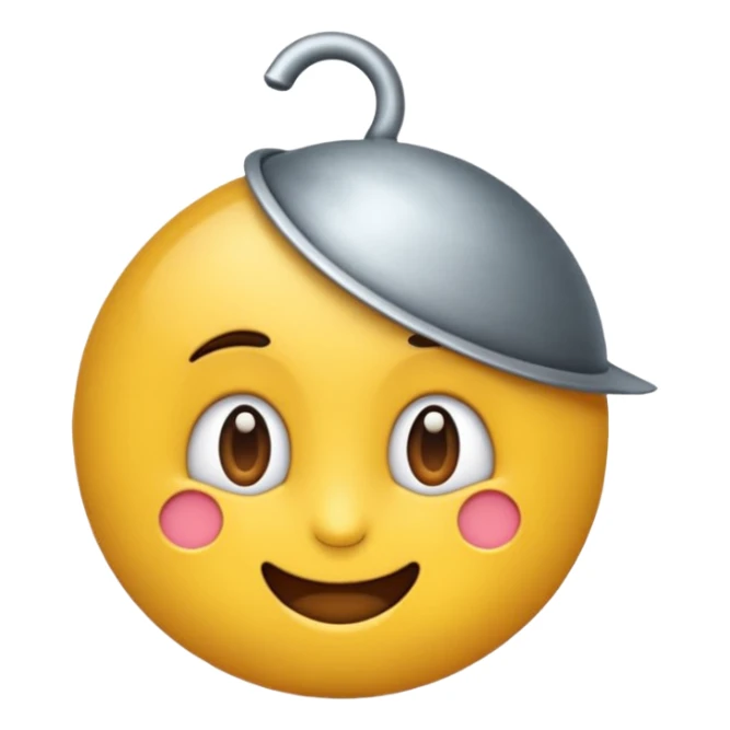 Kafasına şapka olan ve göz kırpan emoji sticker