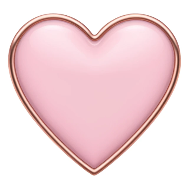 I need a pink and white and rose gold Heart emoji sticker
