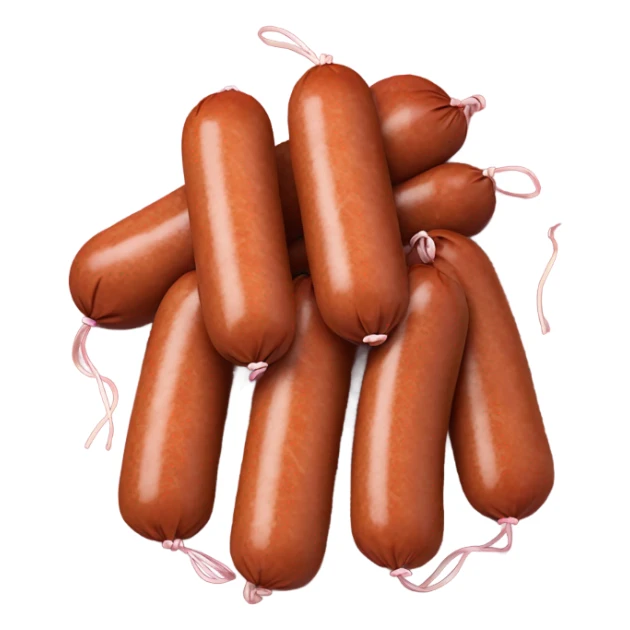 Tied sausage sticker