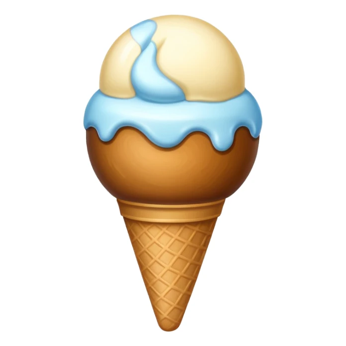 Ice cream ball sticker