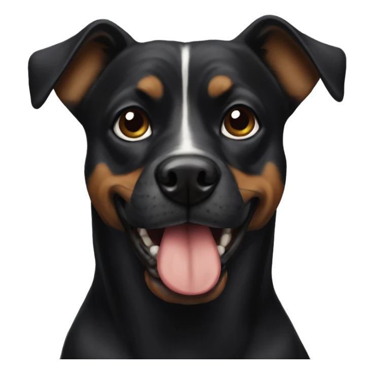 Black mouthed Kerr dog  sticker