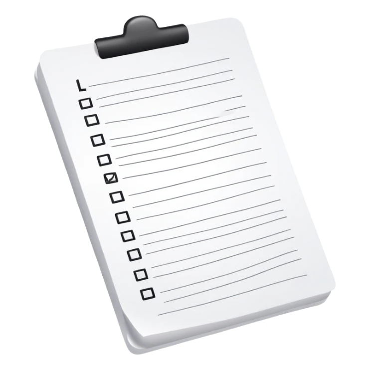 long curling to-do list paper looping up and down like a snake with tiny checkboxes fading into distance sticker