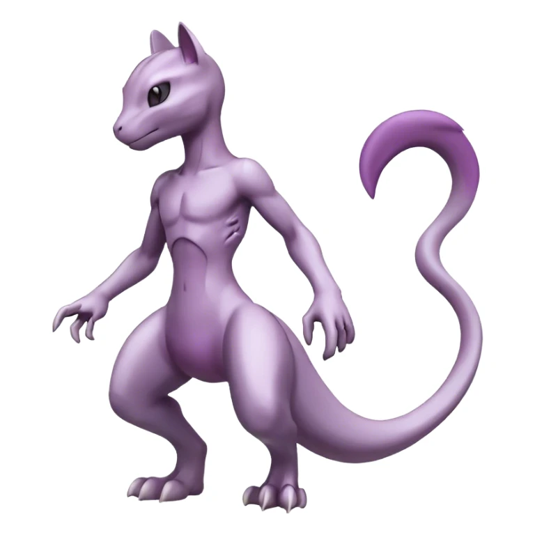 Cool Edgy Shiny Legendary Mewtwo-Digimon-hybrid full body sticker