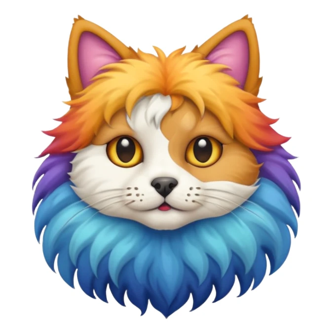 cat and dog one body sticker