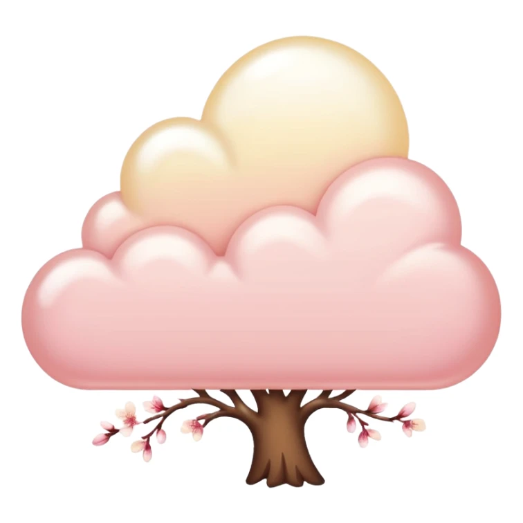 A creamy pastel yellow softly blushed with whisper-pink undertones and a milky pearlescent glow, like sunlight melting into cherry blossom air.  sticker