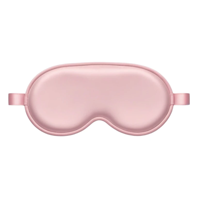 Powder pink sleep mask, no eyes sticker
