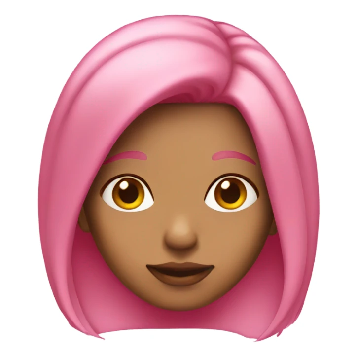 Girl wit pink hair sticker
