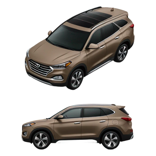 light brown suv Tuscan Hyundai  sticker