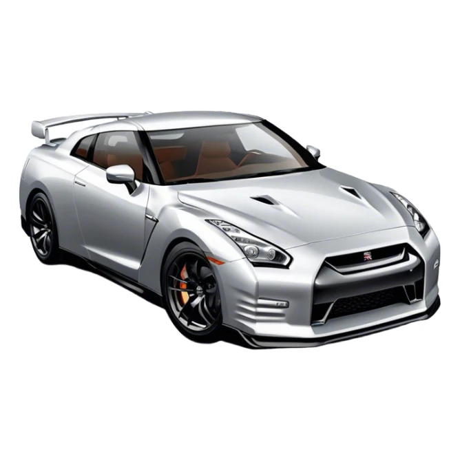 Nissan GT-R - Nissan (Model Year: 2022) (Iconic colour: Silver) sticker